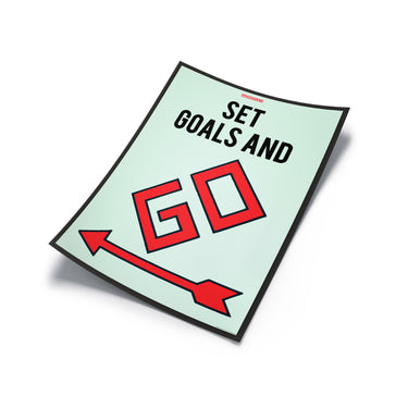 Monopoly - Set Goals And Go Print