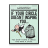 Monopoly Motivational Canvas Art - If Your Circle Doesn't Inspire You