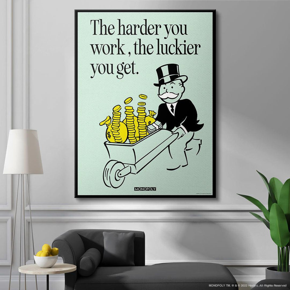 Monopoly Harder You Work Official IKONICK Art