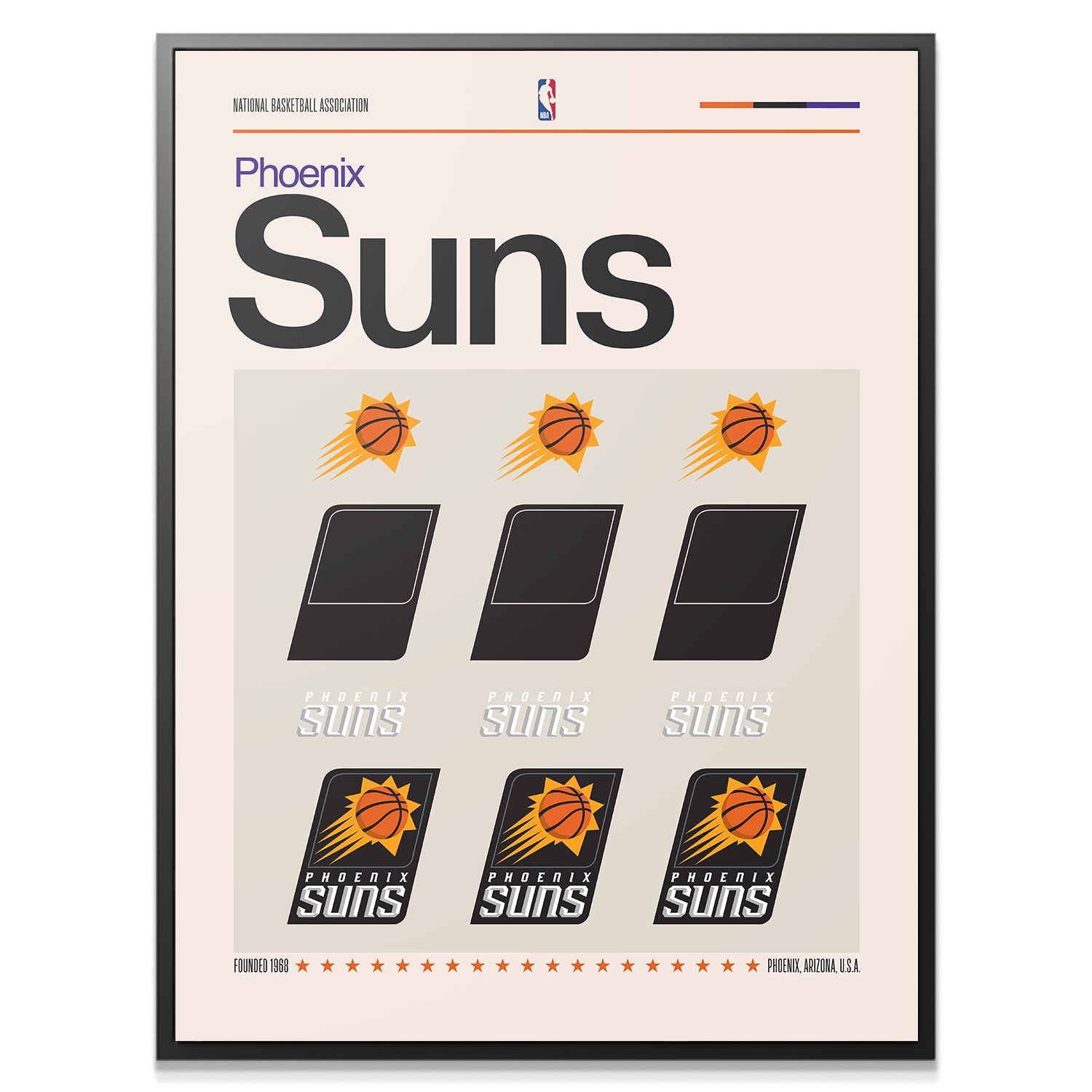 Deconstructed Logo - Suns - IKONICK - NBA Teams