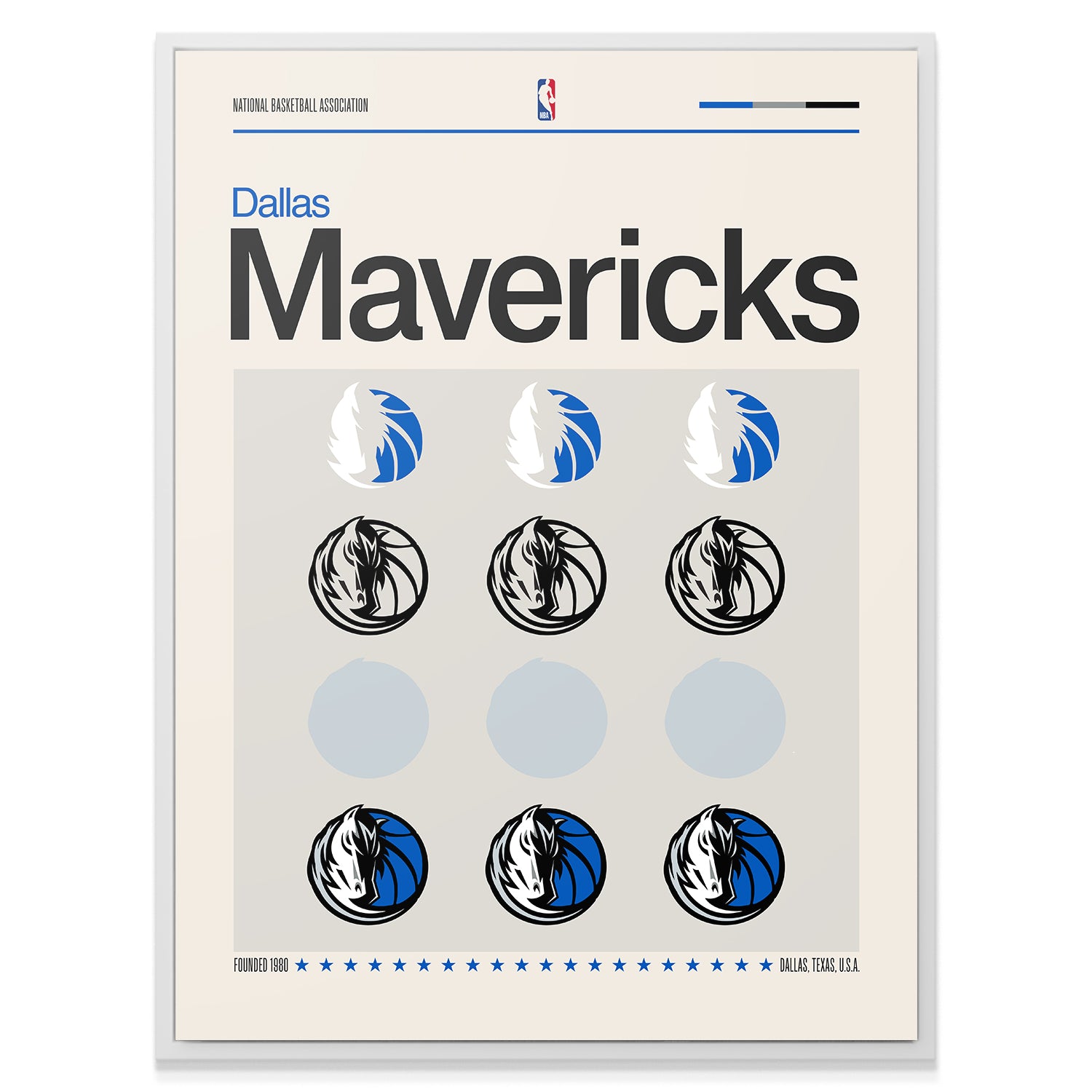 Deconstructed Logo - Mavericks - IKONICK - NBA Teams