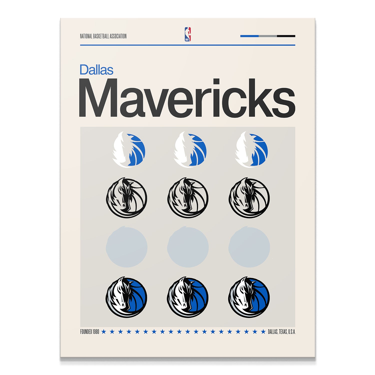 Deconstructed Logo - Mavericks - IKONICK - NBA Teams