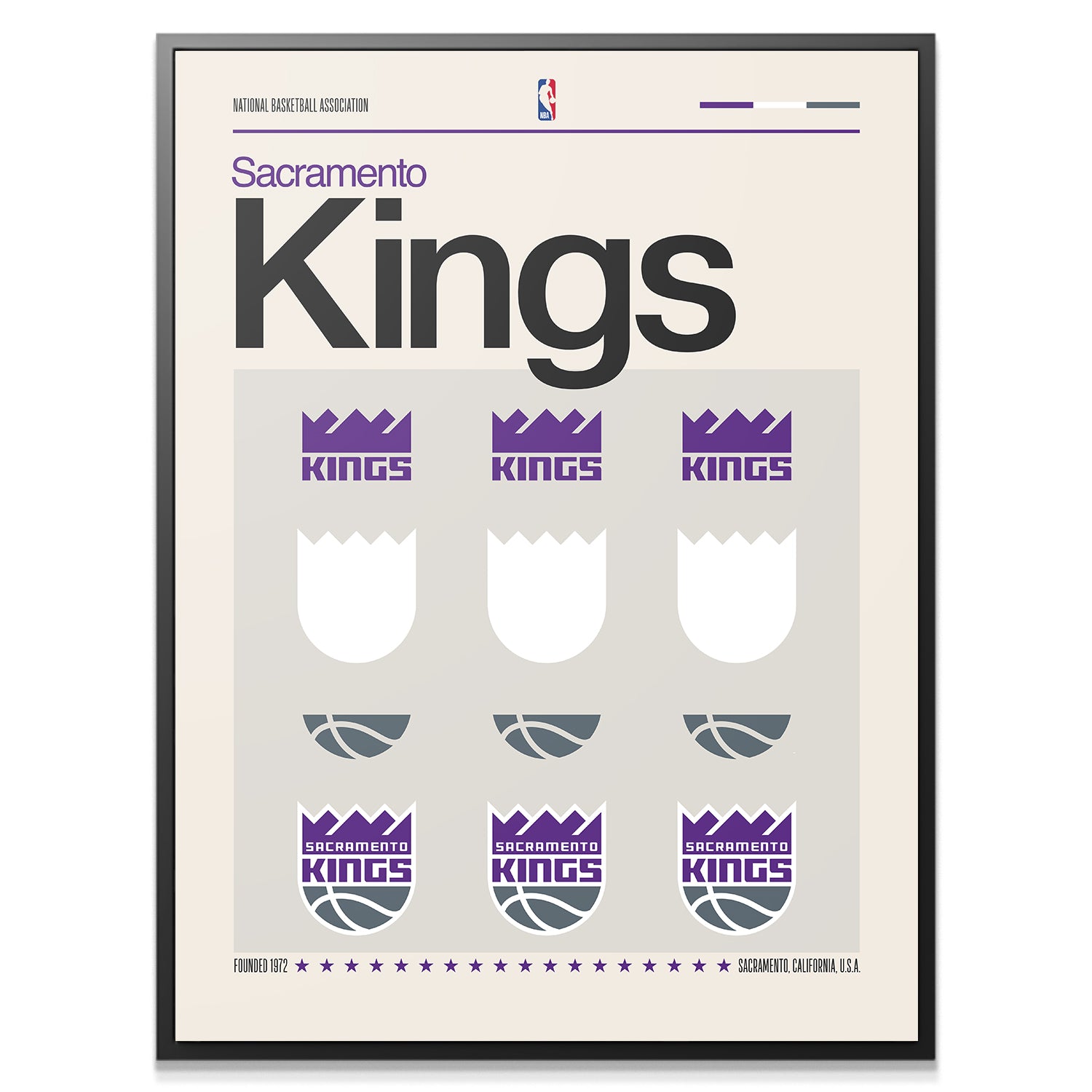 Deconstructed Logo - Kings - IKONICK - NBA Teams