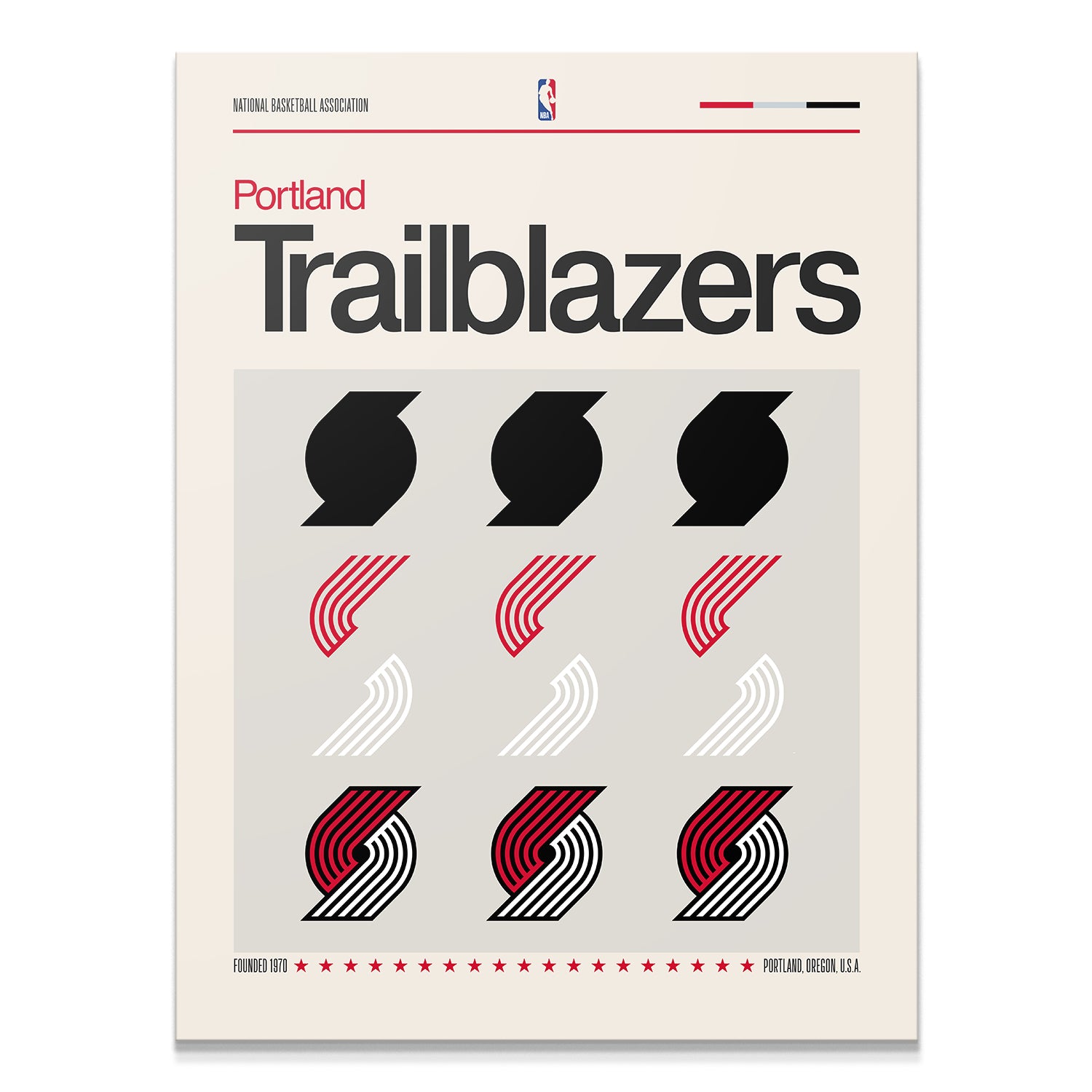 Deconstructed Logo - Blazers - IKONICK - NBA Teams