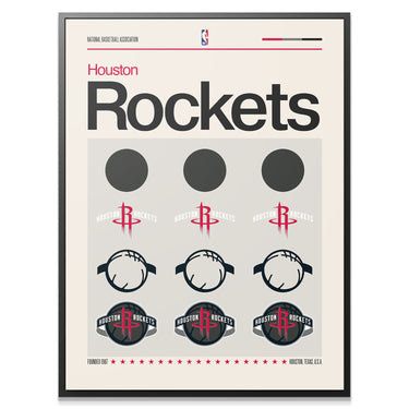 Deconstructed Logo - Rockets - IKONICK - NBA Teams