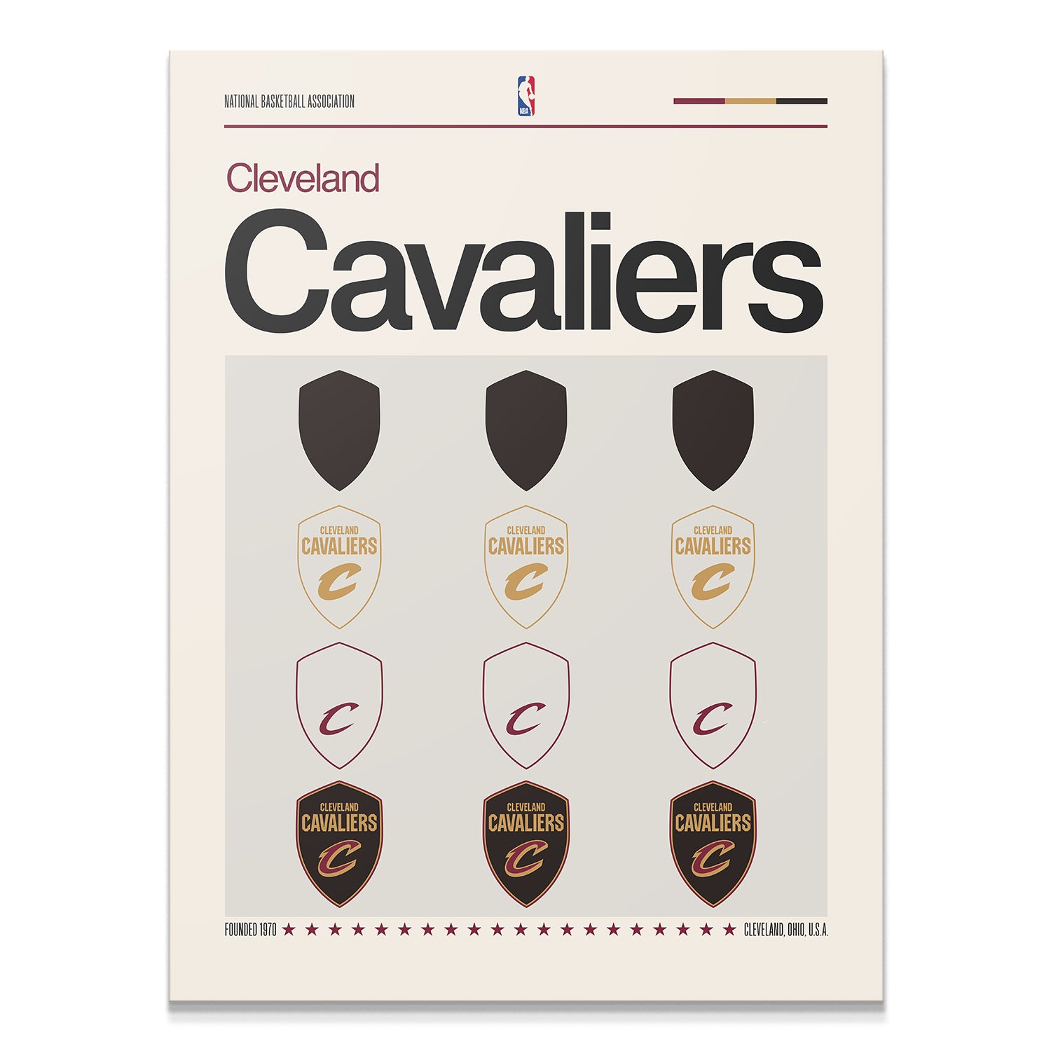 Deconstructed Logo - Cavaliers - IKONICK - NBA Teams