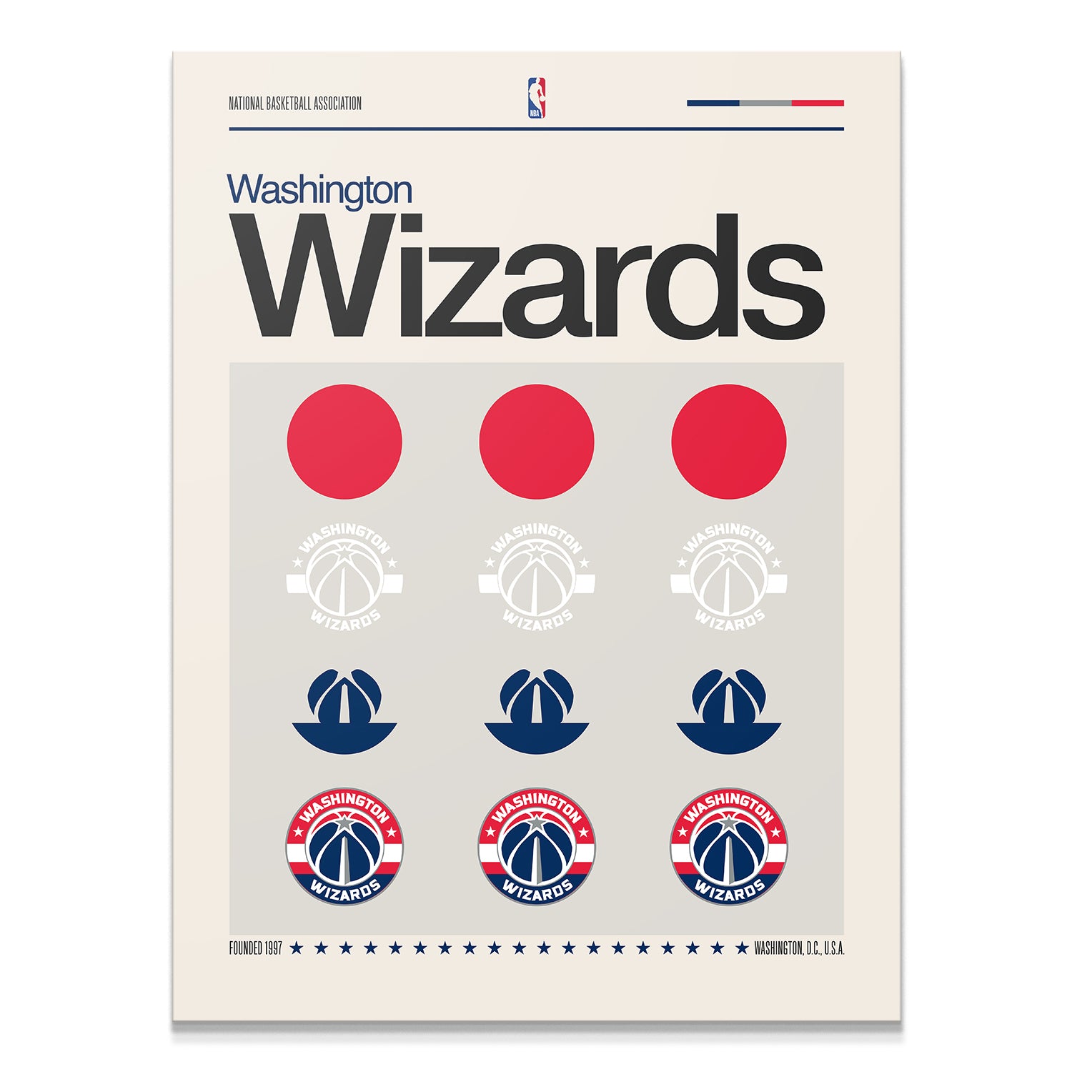 Deconstructed Logo - Wizards - IKONICK - NBA Teams