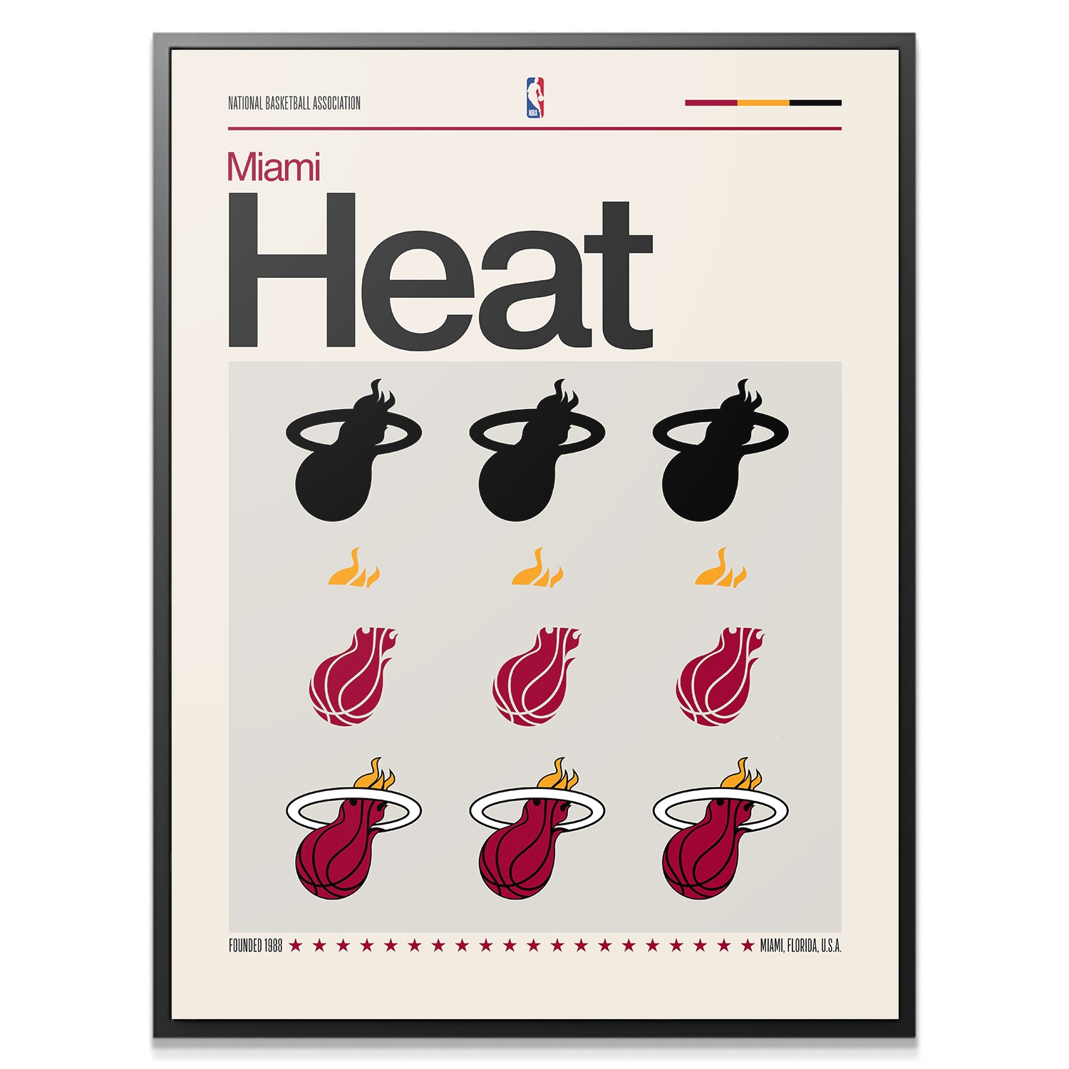 Deconstructed Logo - Heat - IKONICK - NBA Teams