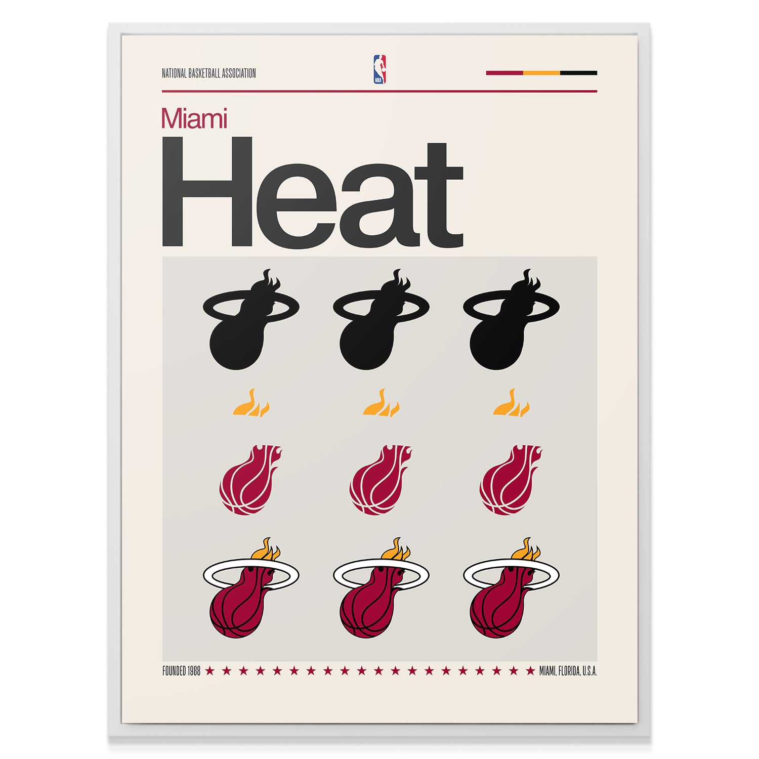 Deconstructed Logo - Heat - IKONICK - NBA Teams