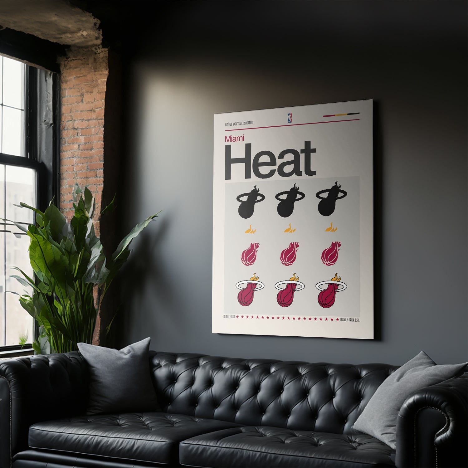 Deconstructed Logo - Heat - IKONICK - NBA Teams