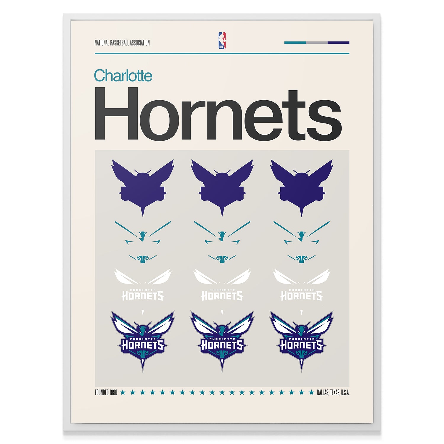 Deconstructed Logo - Hornets - IKONICK - NBA Teams