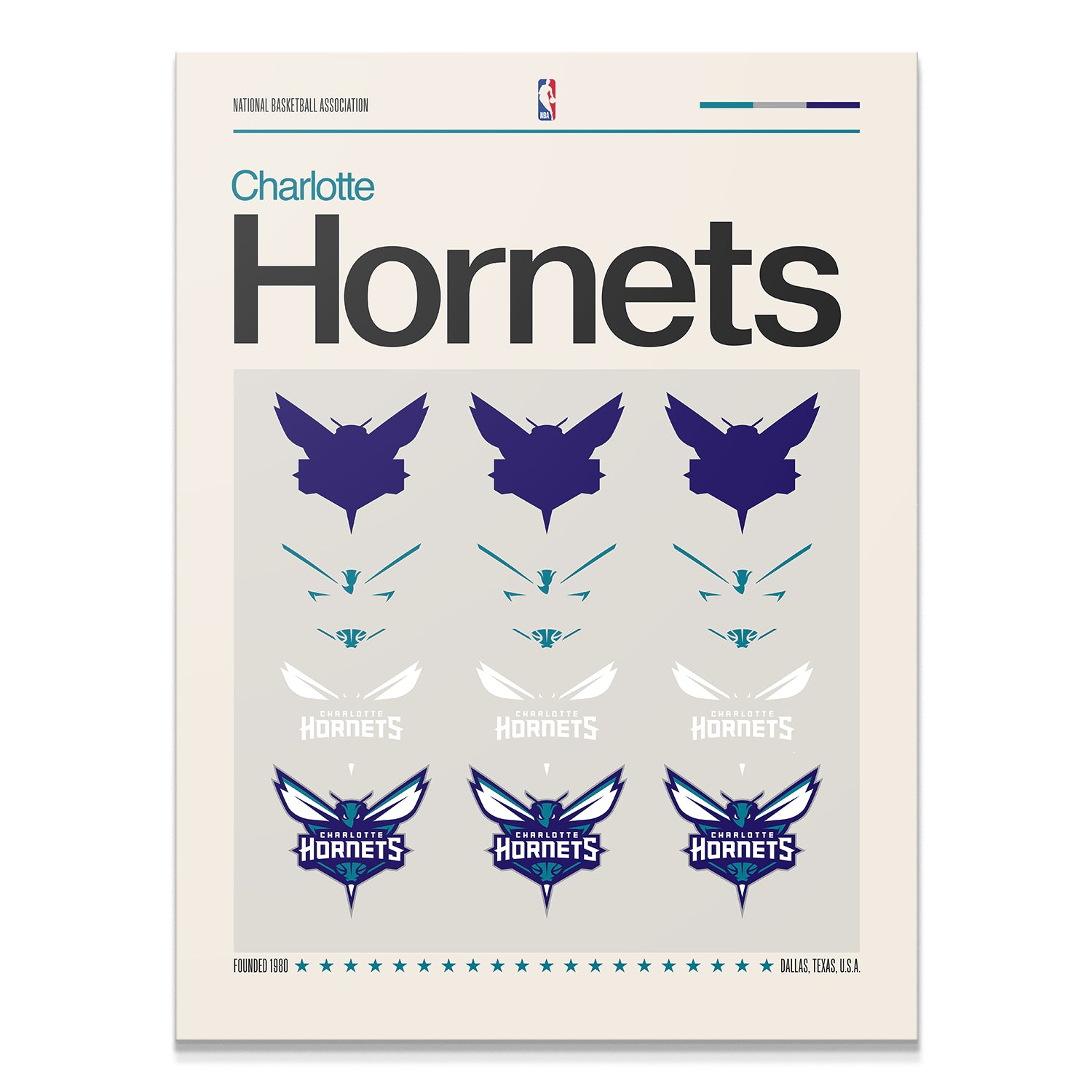 Deconstructed Logo - Hornets - IKONICK - NBA Teams