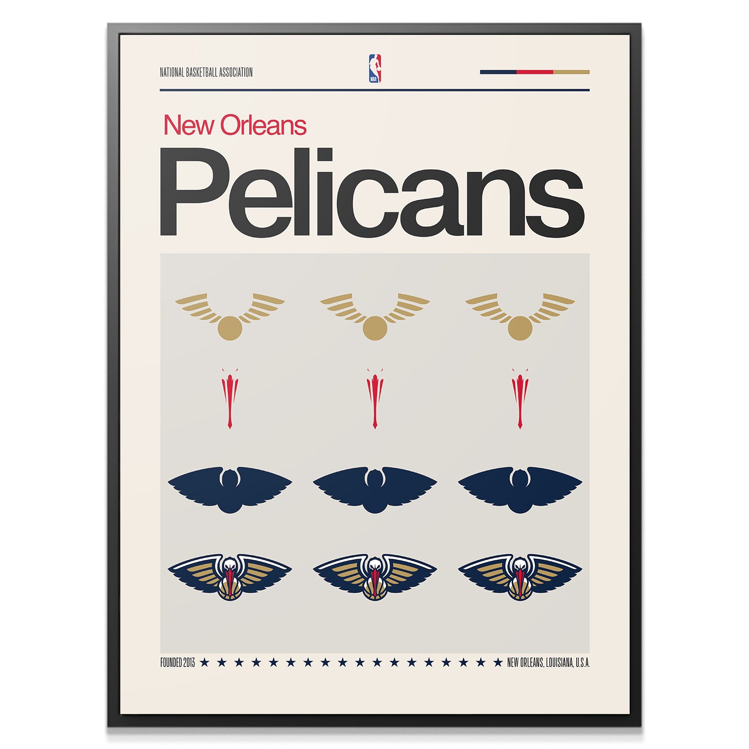 Deconstructed Logo - Pelicans - IKONICK - NBA Teams