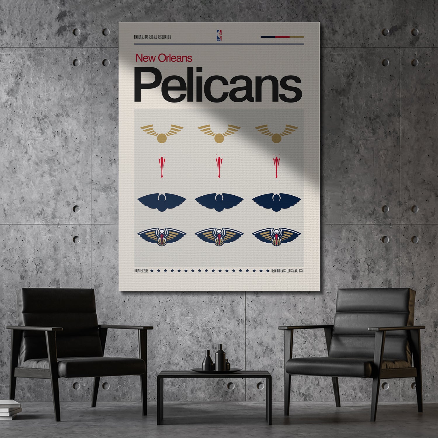 Deconstructed Logo - Pelicans - IKONICK - NBA Teams