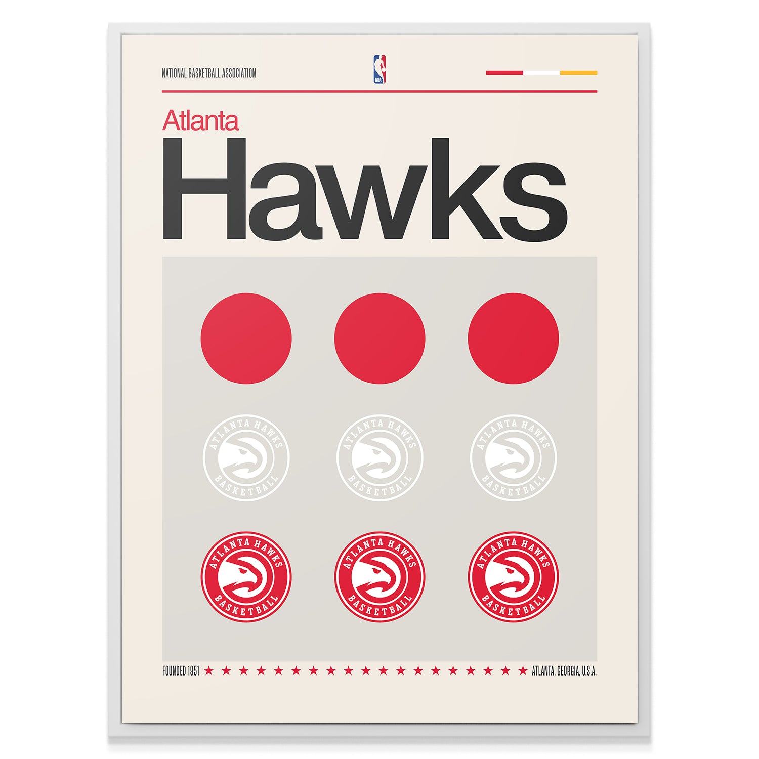 Deconstructed Logo - Hawks - IKONICK - NBA Teams
