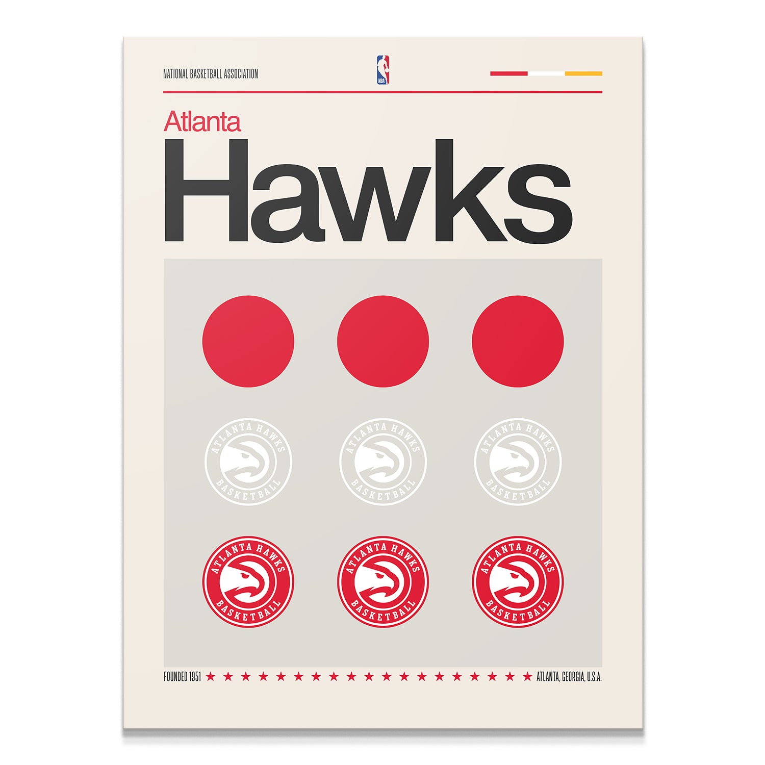 Deconstructed Logo - Hawks - IKONICK - NBA Teams