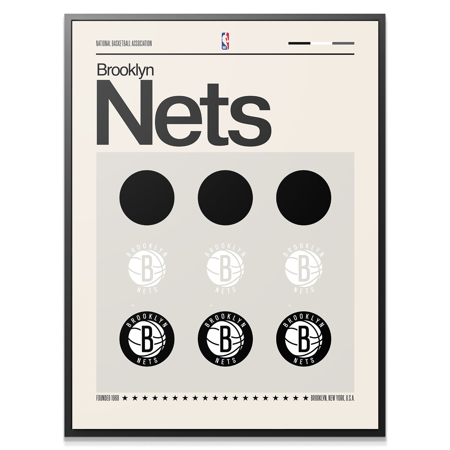Deconstructed Logo - Nets - IKONICK - NBA Teams