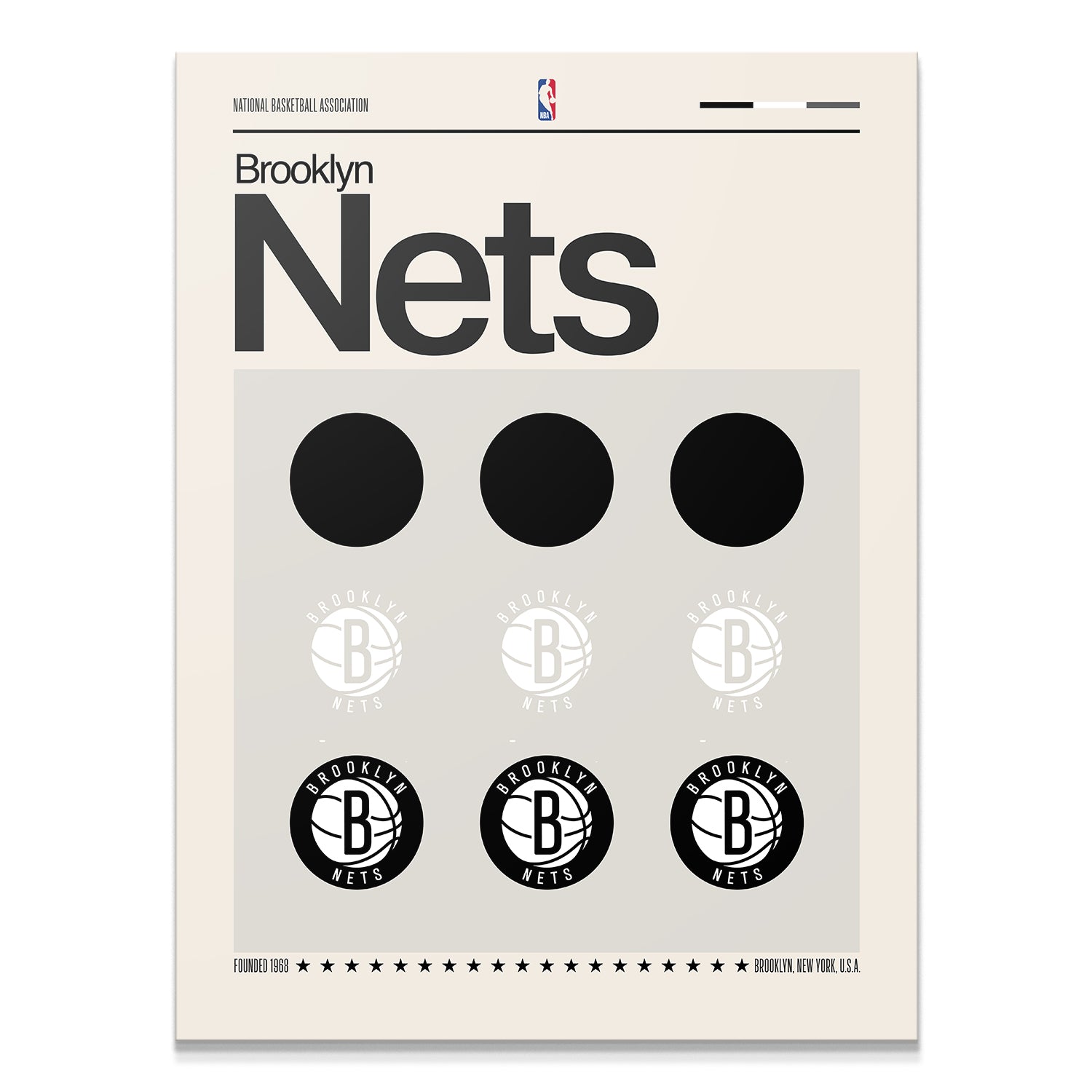 Deconstructed Logo - Nets - IKONICK - NBA Teams