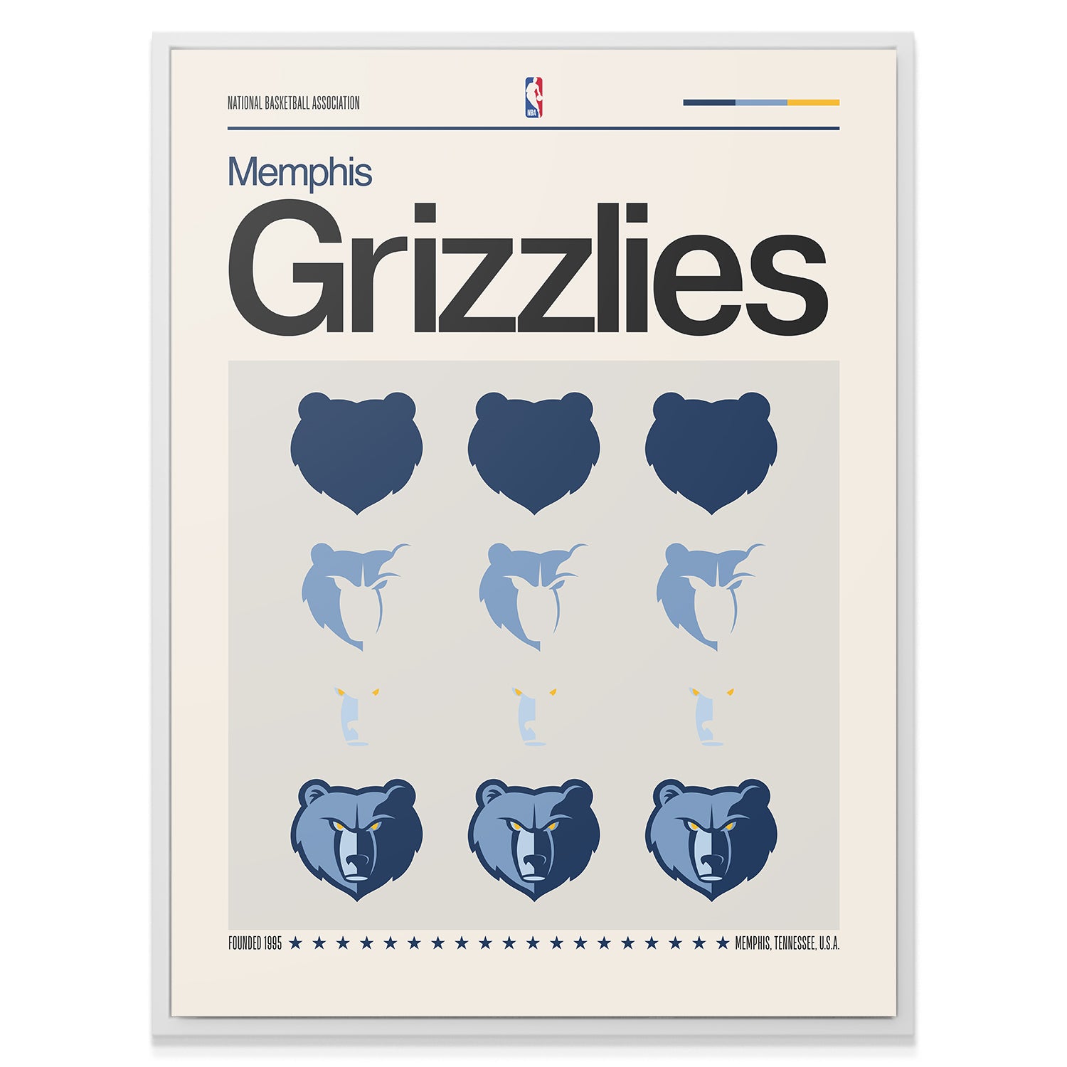 Deconstructed Logo - Grizzlies - IKONICK - NBA Teams