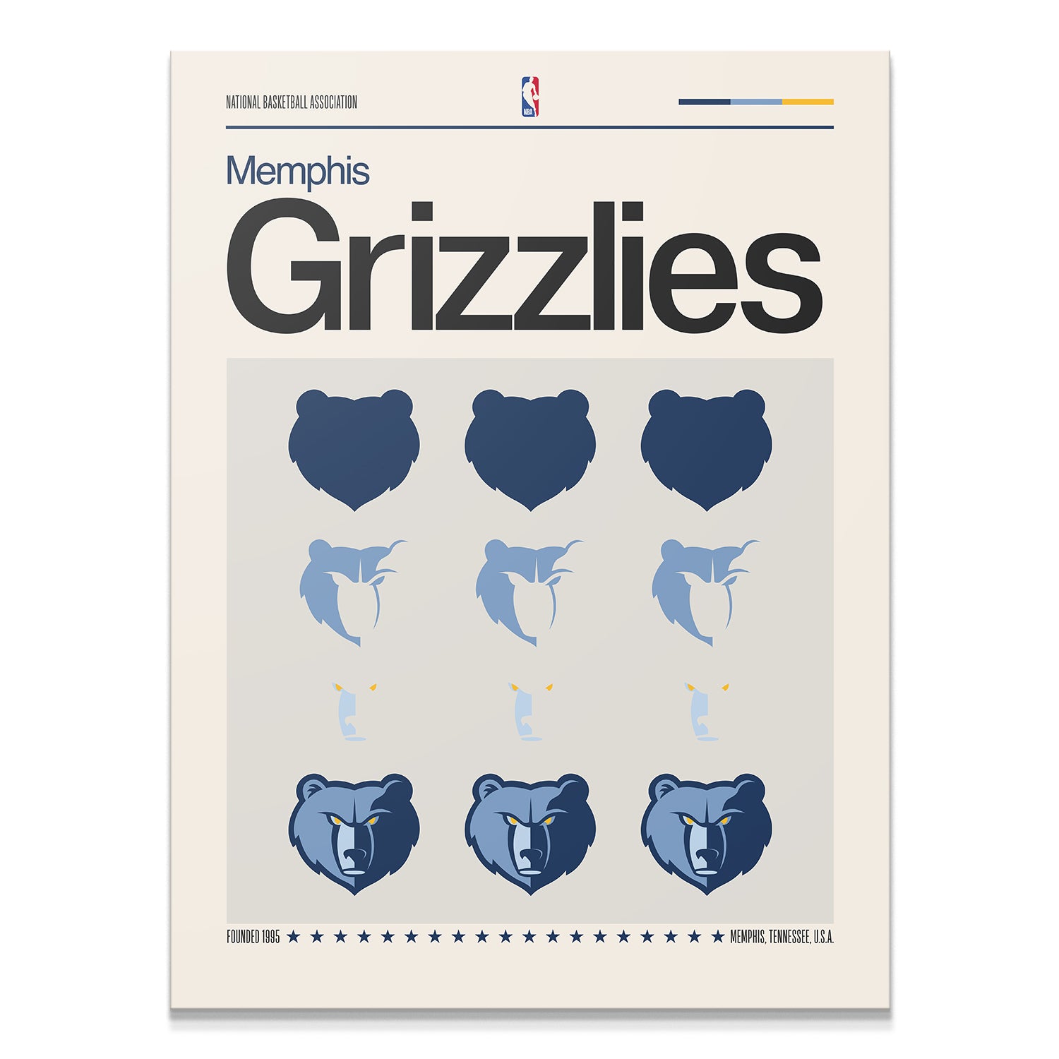 Deconstructed Logo - Grizzlies - IKONICK - NBA Teams