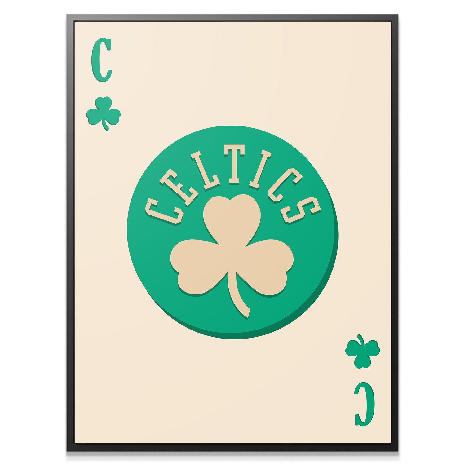 Retro Logo Card - Celtics - IKONICK - NBA Teams