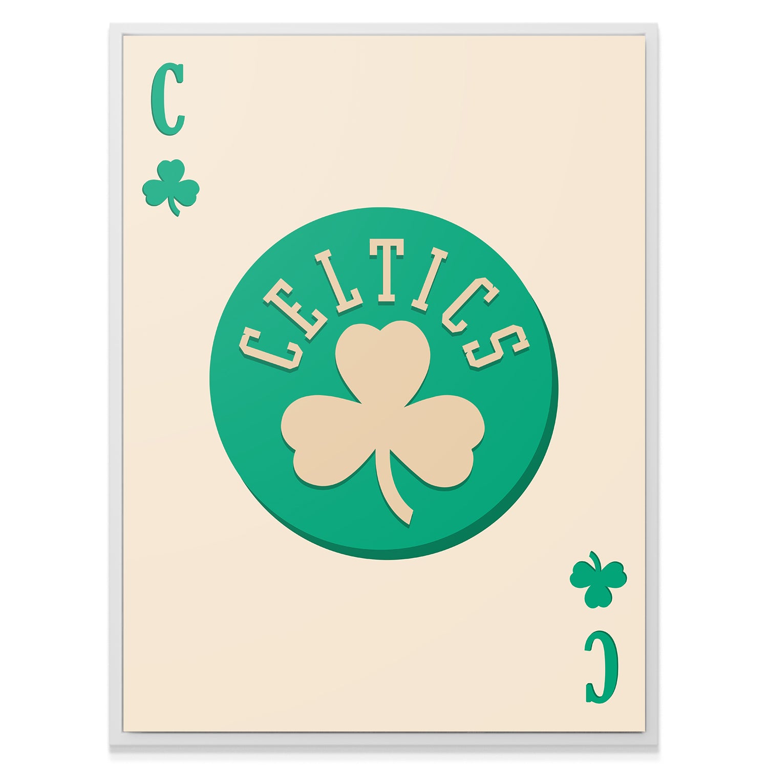 Retro Logo Card - Celtics - IKONICK - NBA Teams