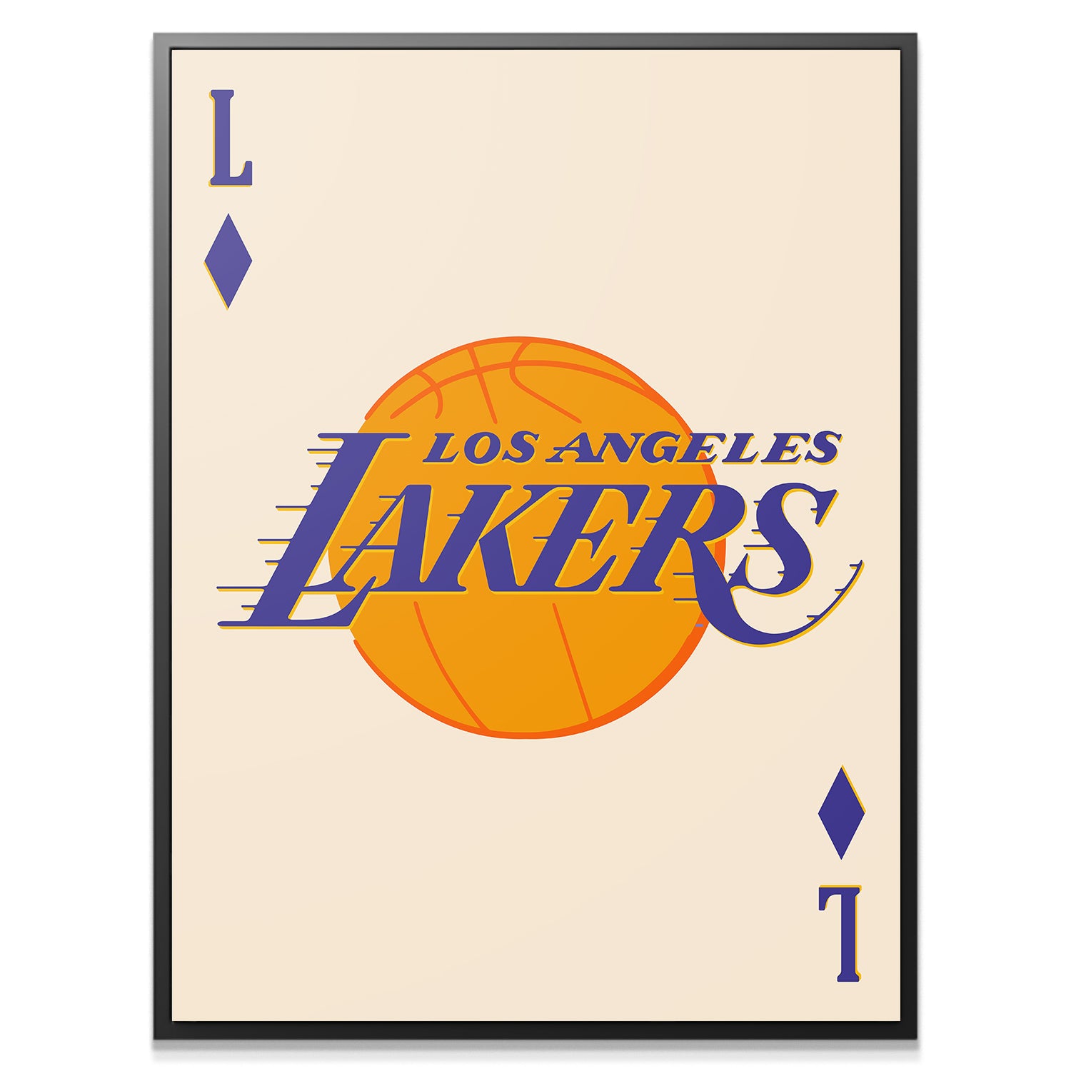 Retro Logo Card - Lakers - IKONICK - NBA Teams
