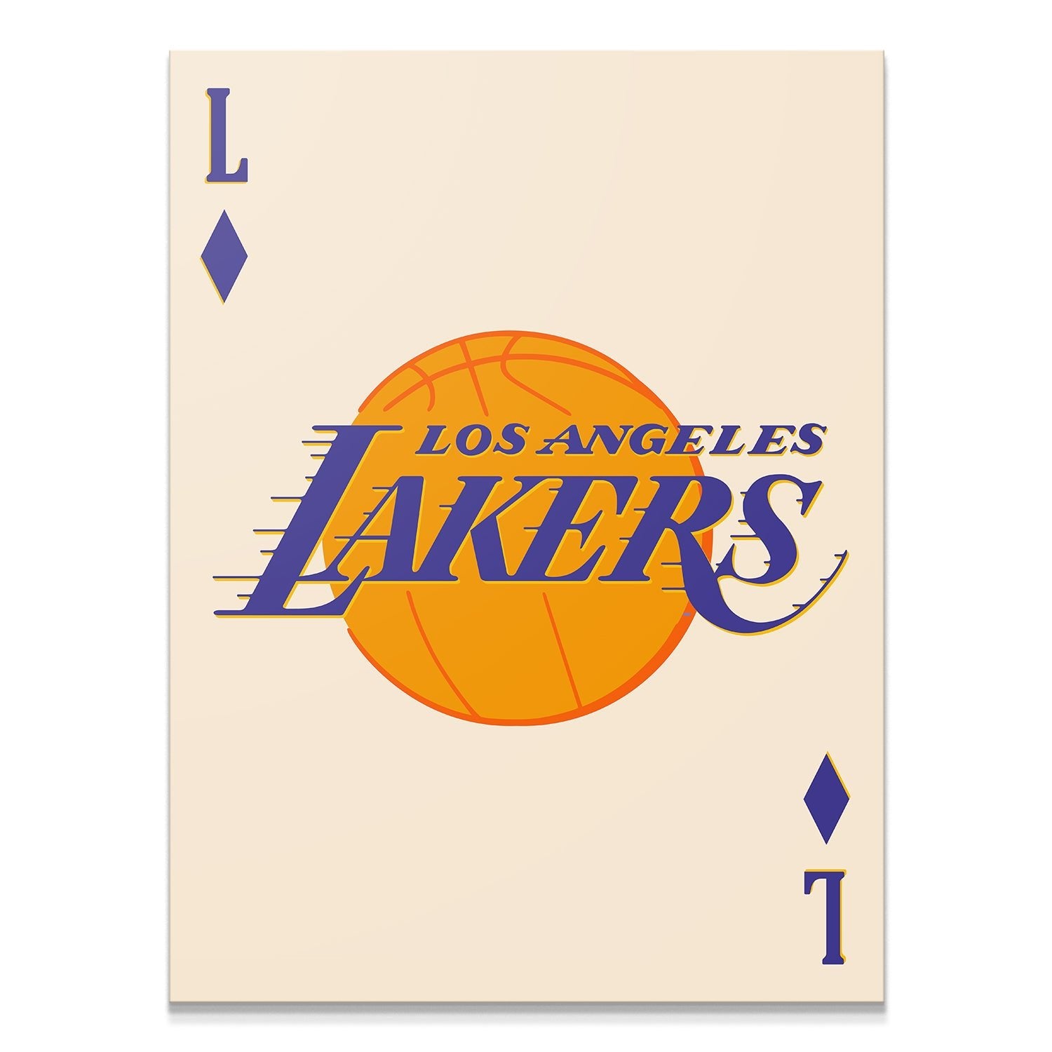 Retro Logo Card - Lakers - IKONICK - NBA Teams