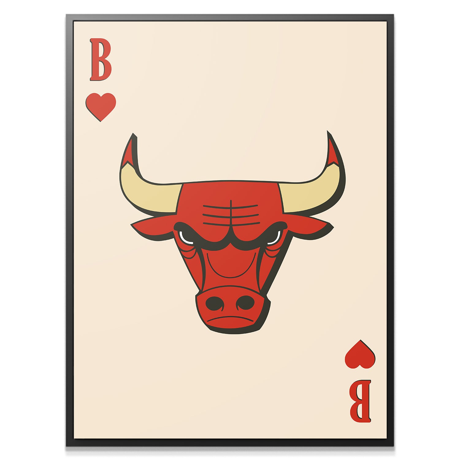 Retro Logo Card - Bulls - IKONICK - NBA Teams