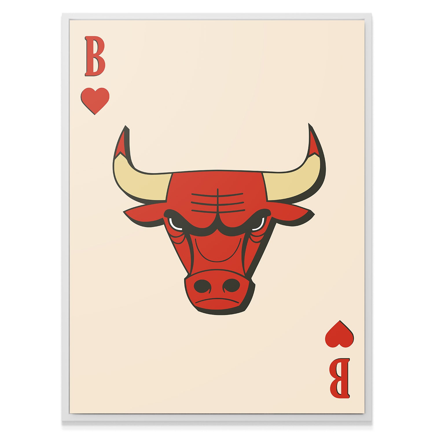 Retro Logo Card - Bulls - IKONICK - NBA Teams