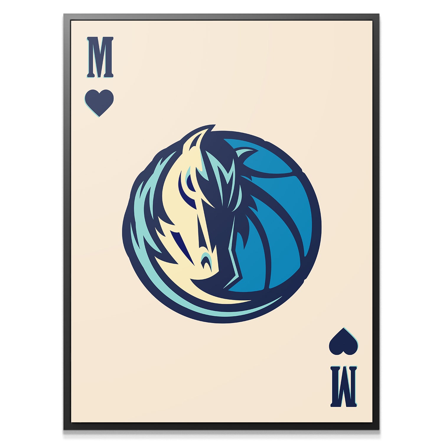Retro Logo Card - Mavericks - IKONICK - NBA Teams