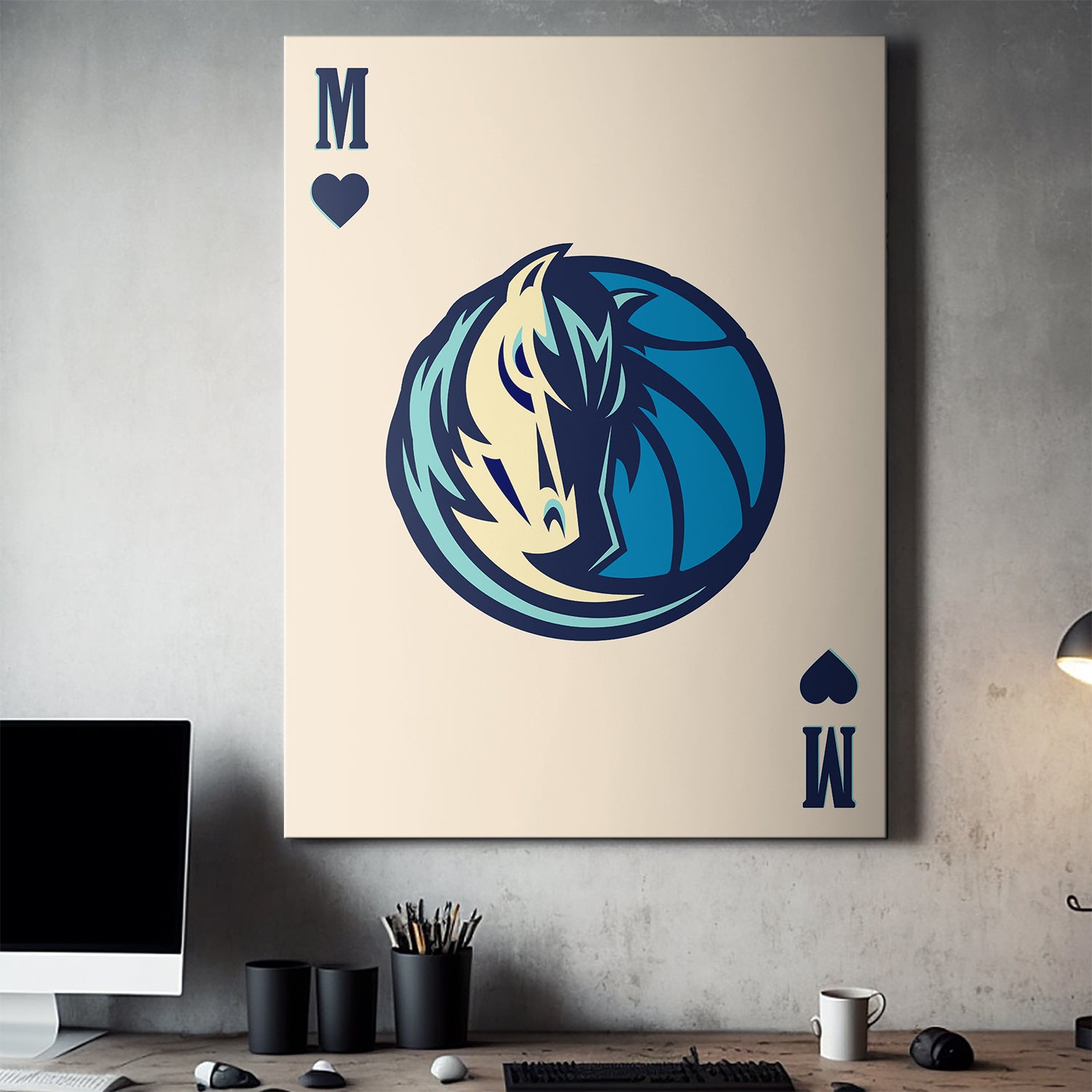 Retro Logo Card - Mavericks - IKONICK - NBA Teams
