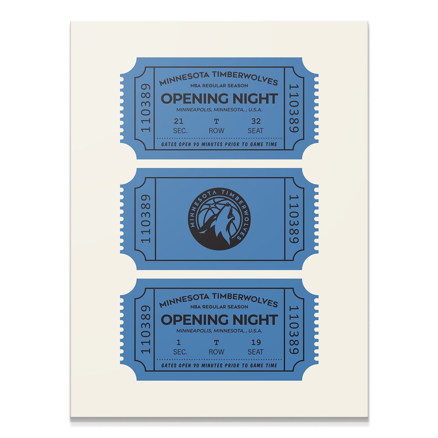 Tickets - Timberwolves - IKONICK - NBA Teams