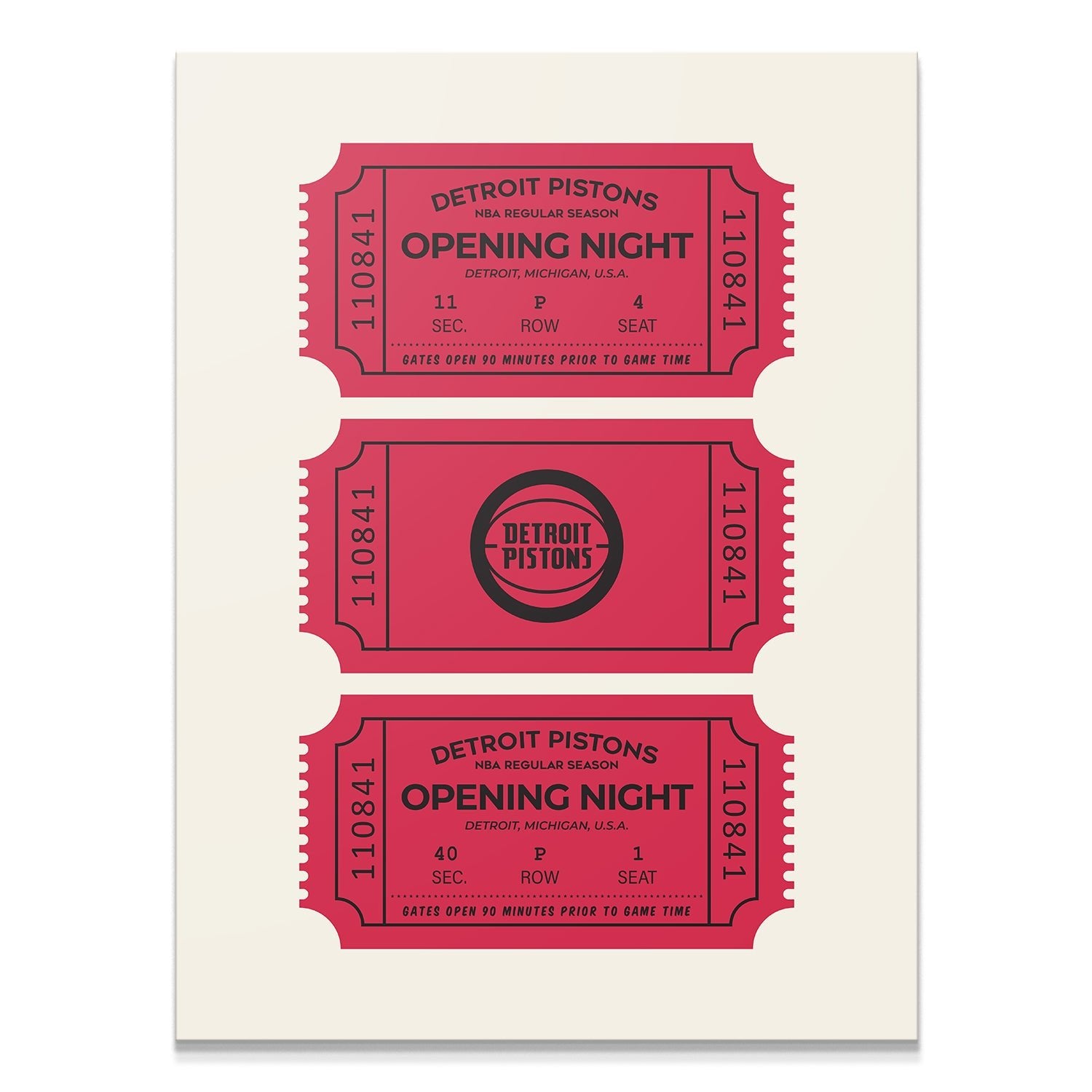 Tickets - Pistons - IKONICK - NBA Teams