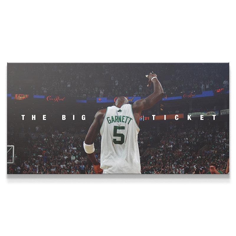 Kevin Garnett The Big Ticket Basketball Legend Signature Vintage