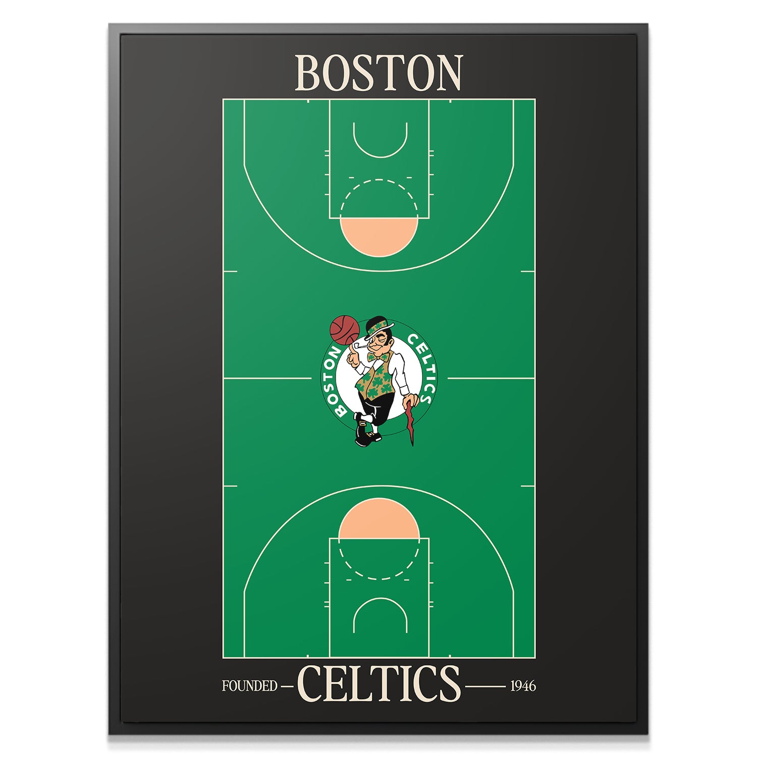 Top Court Design - Celtics - IKONICK - NBA Teams