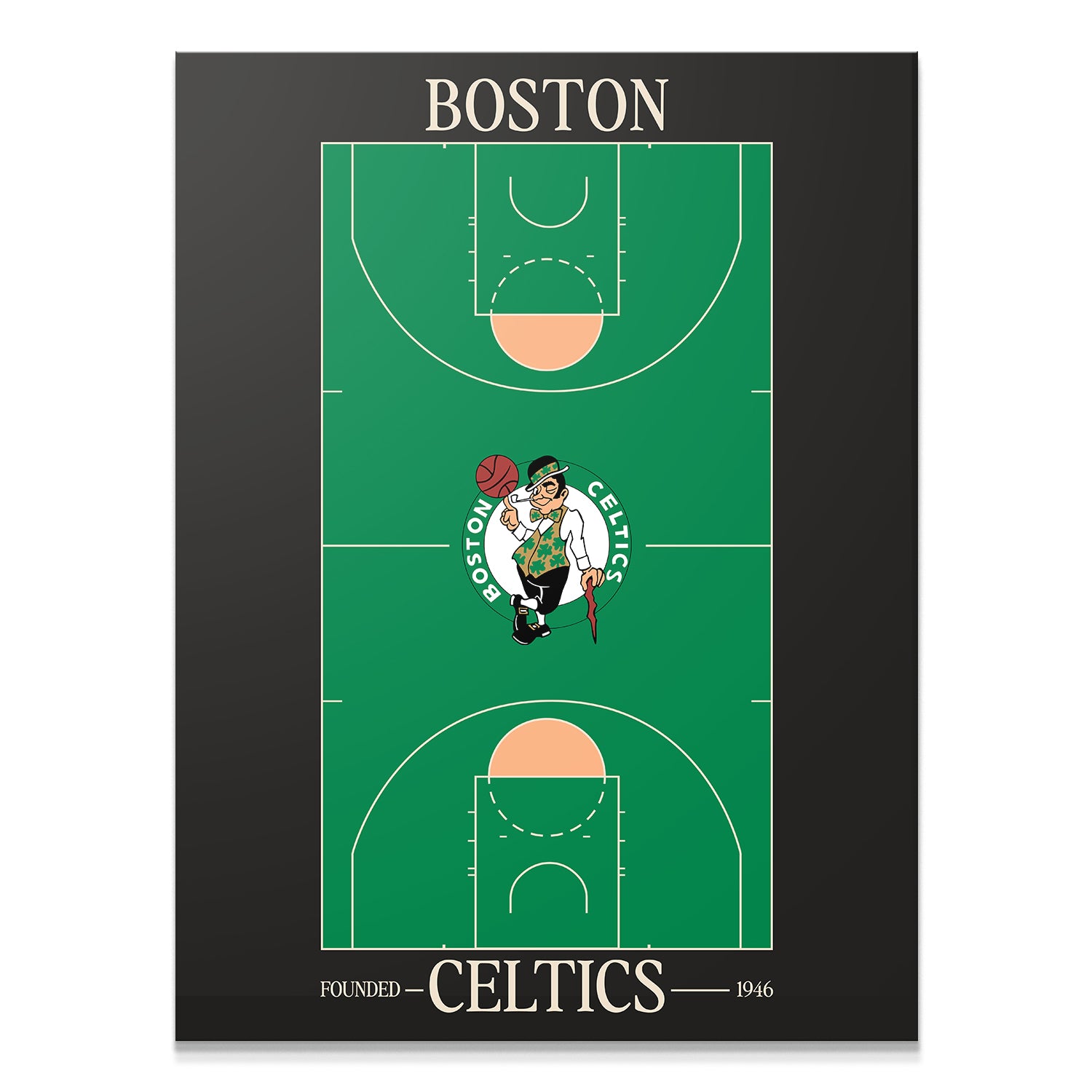 Top Court Design - Celtics - IKONICK - NBA Teams