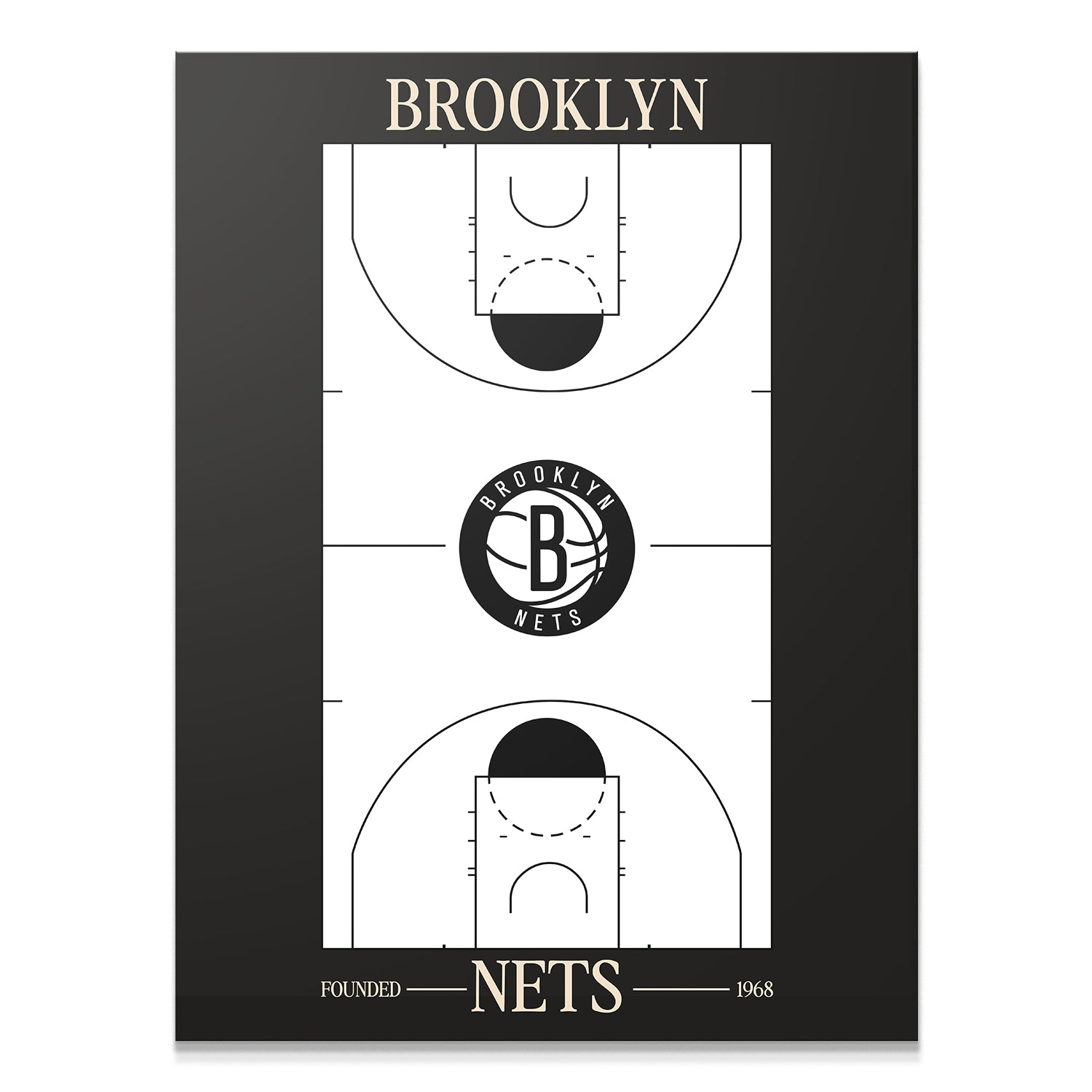 Top Court Design - Nets - IKONICK - NBA Teams