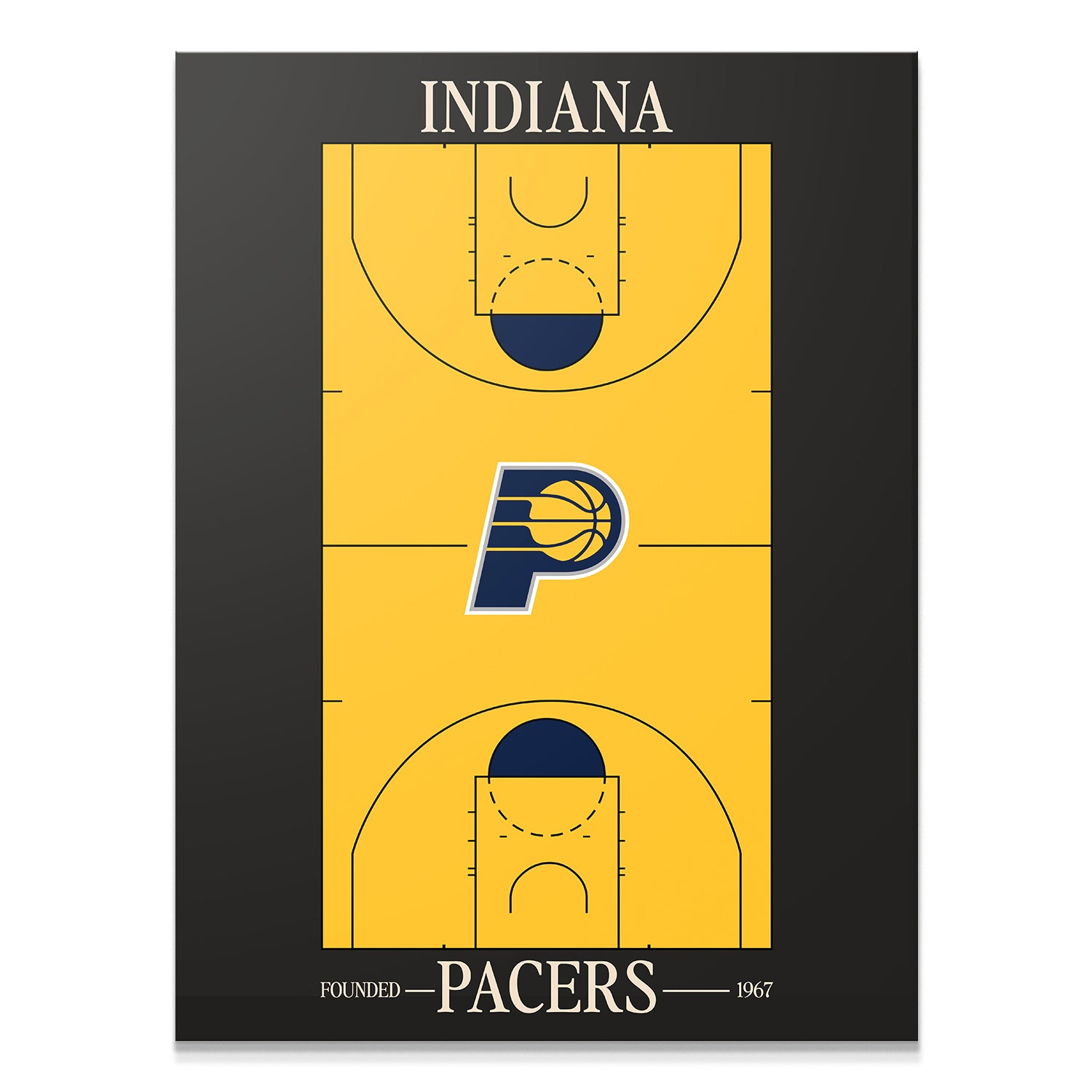 Top Court Design - Pacers - IKONICK - NBA Teams