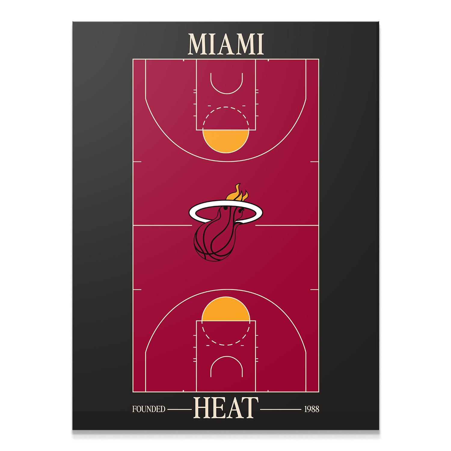 Top Court Design - Heat - IKONICK - NBA Teams