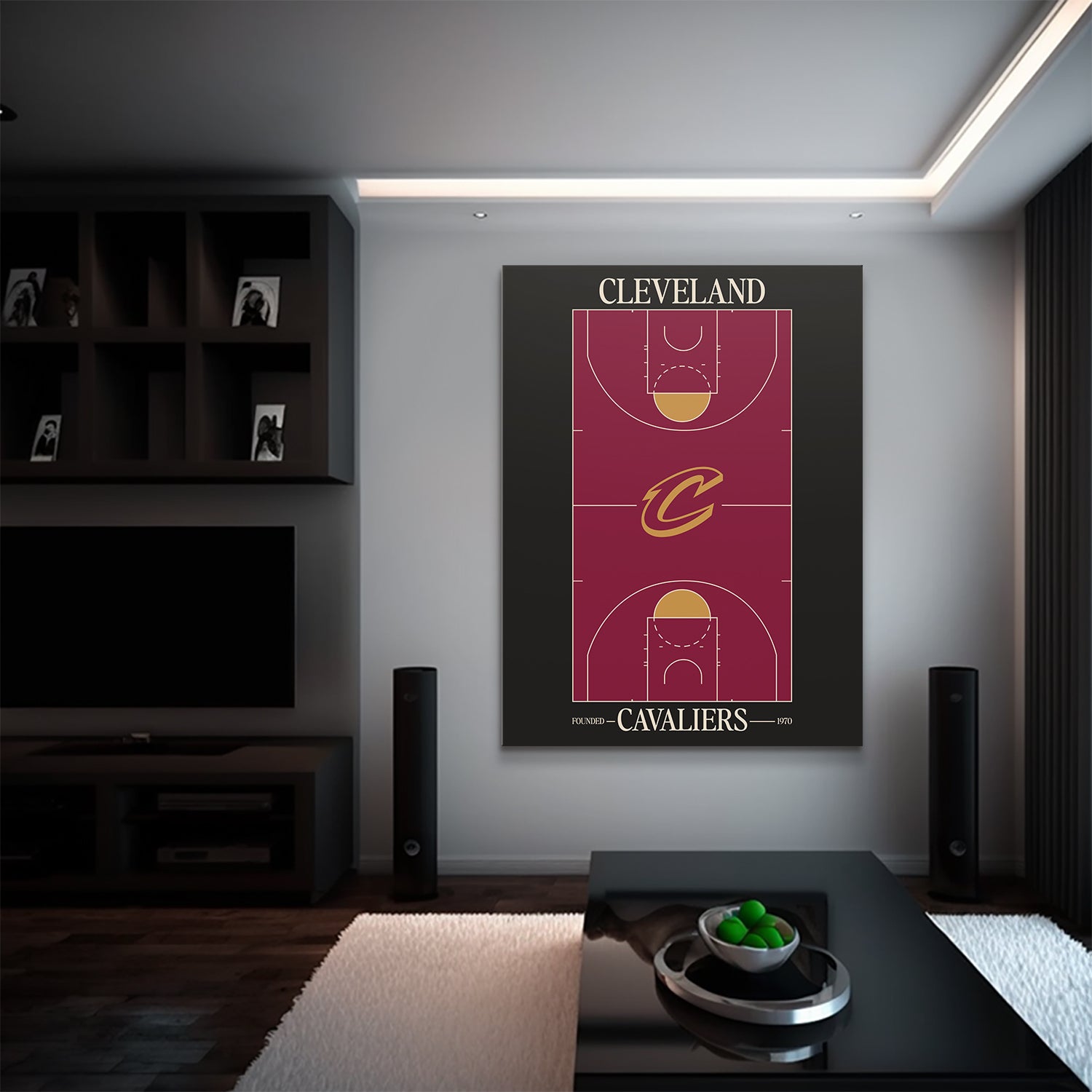 Top Court Design - Cavaliers - IKONICK - NBA Teams