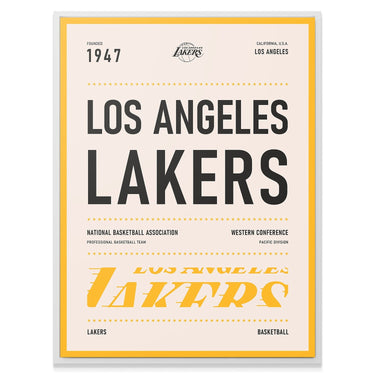 Team Poster - Lakers - IKONICK - NBA Teams