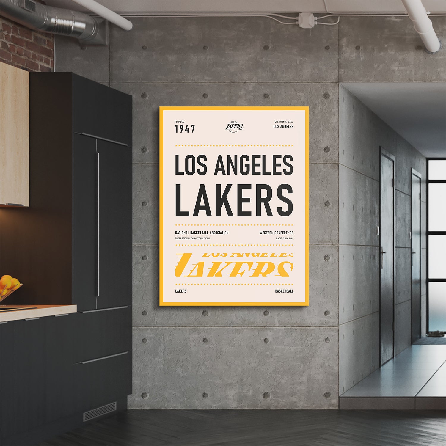 Team Poster - Lakers - IKONICK - NBA Teams