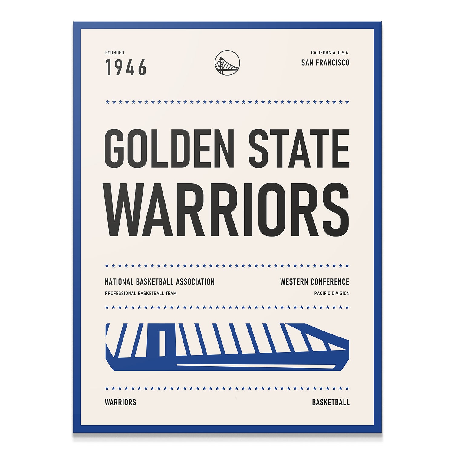 Team Poster - Warriors - IKONICK - NBA Teams