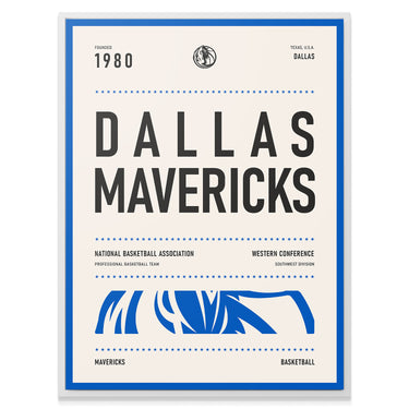 Team Poster - Mavericks - IKONICK - NBA Teams