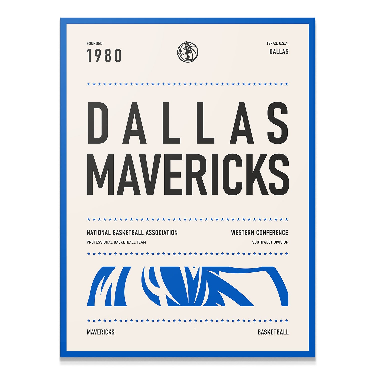 Team Poster - Mavericks - IKONICK - NBA Teams