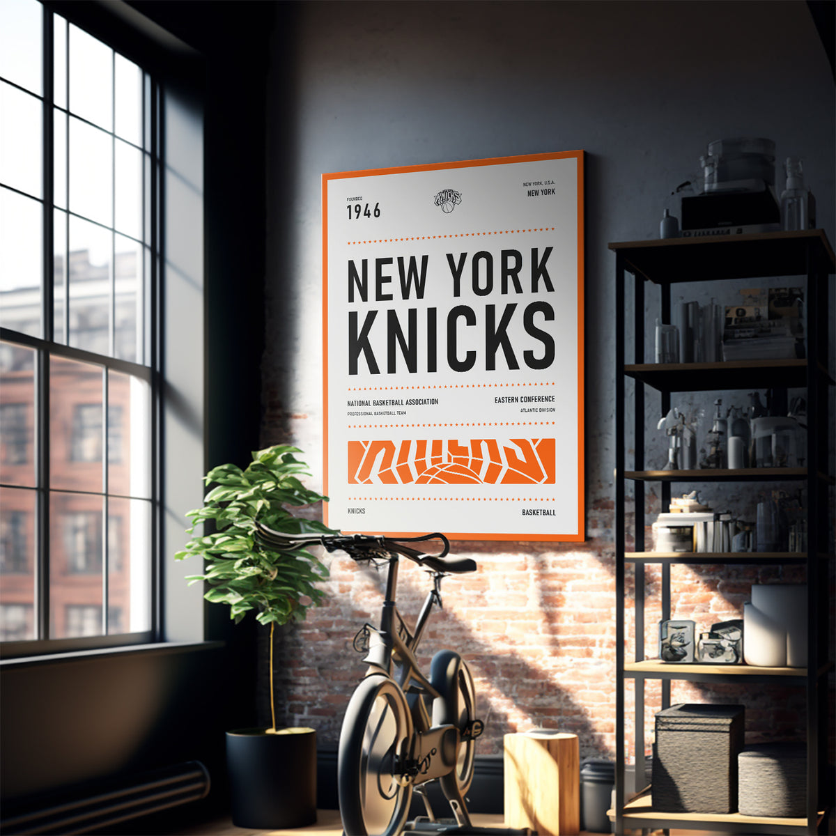 Coldest Posters Team Poster - Knicks - Officially Licensed NBA Canvas Art
