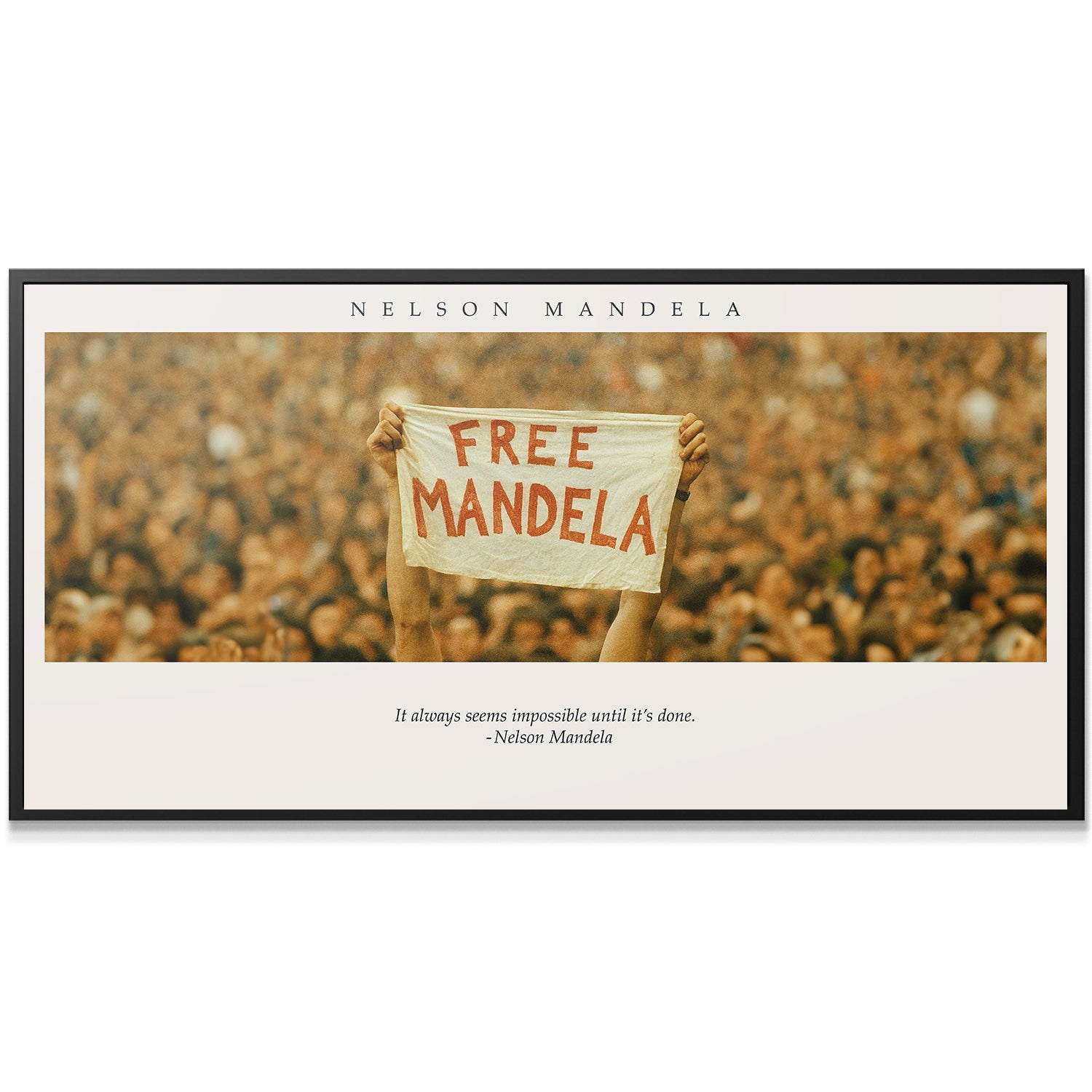 Nelson Mandela - It Always Seems Impossible - IKONICK - Nelson Mandela