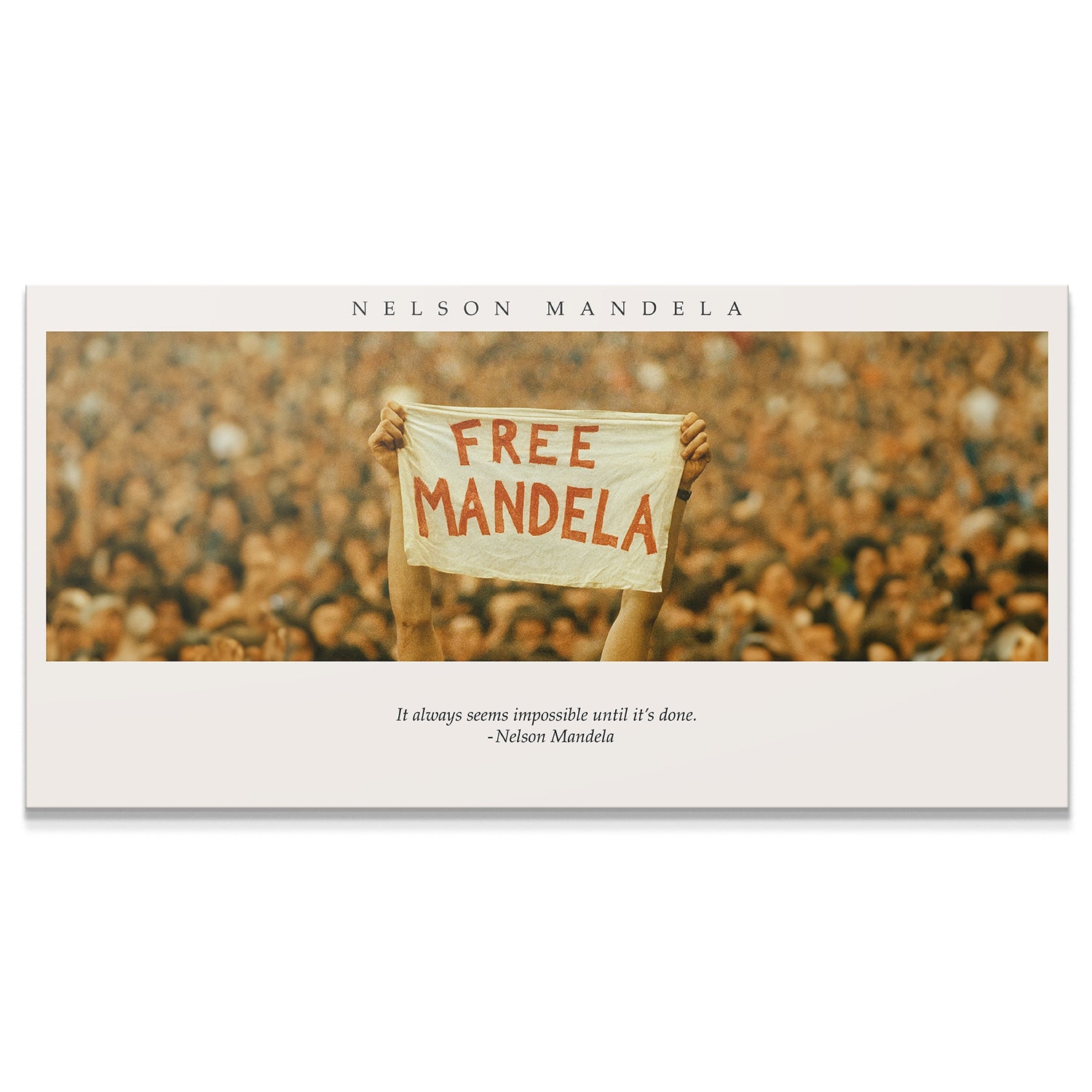 Nelson Mandela - It Always Seems Impossible - IKONICK - Nelson Mandela