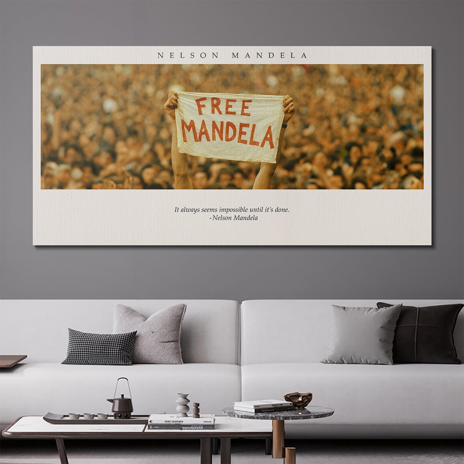 Nelson Mandela - It Always Seems Impossible - IKONICK - Nelson Mandela